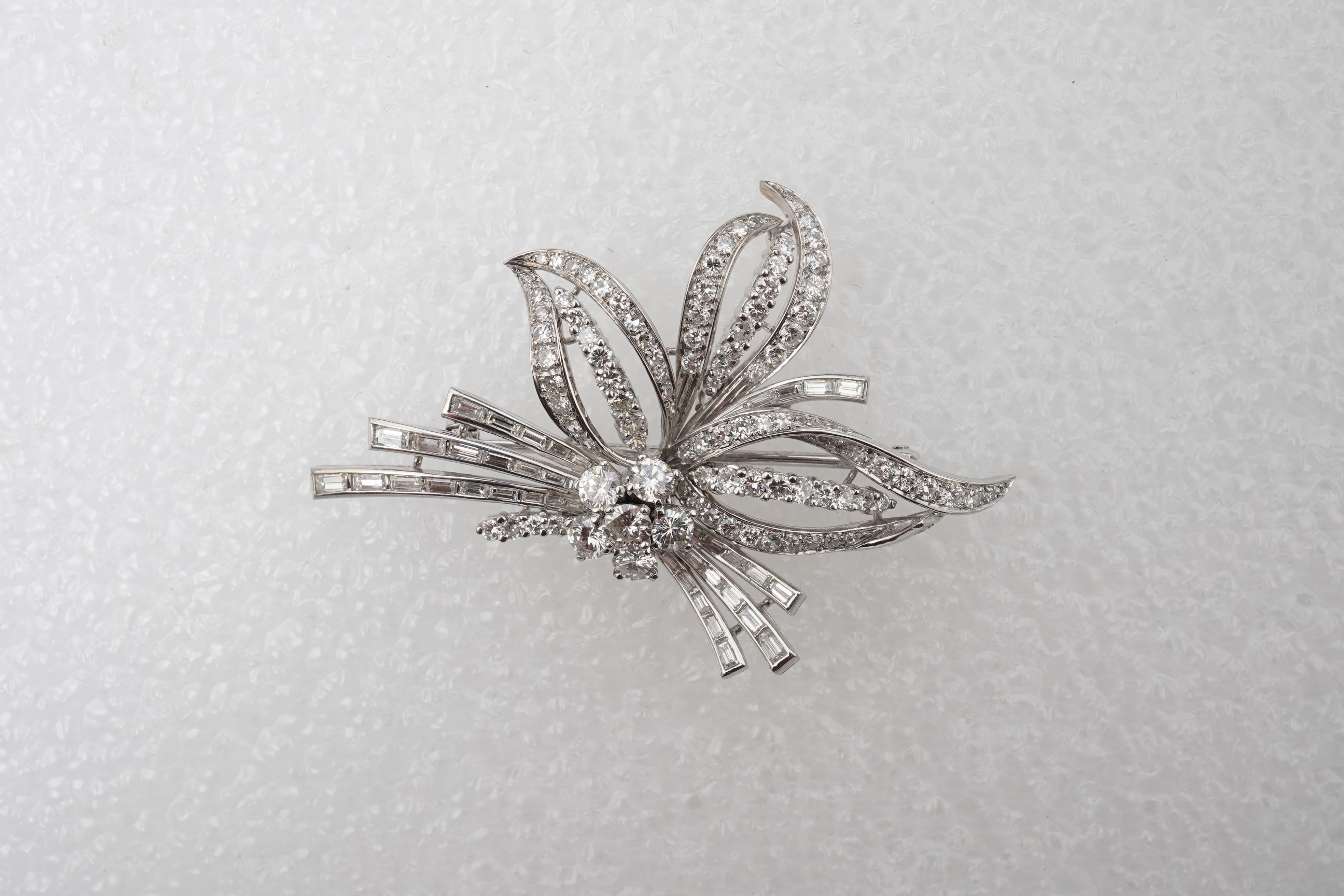 A diamond brooch, 1960s